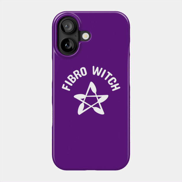 Fibro Witch with Spoonie Pentagram Fibromyalgia Awareness Cheeky Witch® Phone Case by Cheeky Witch