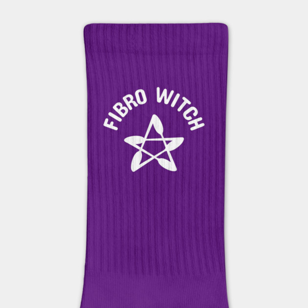 Fibro Witch with Spoonie Pentagram Fibromyalgia Awareness Cheeky Witch® by Cheeky Witch