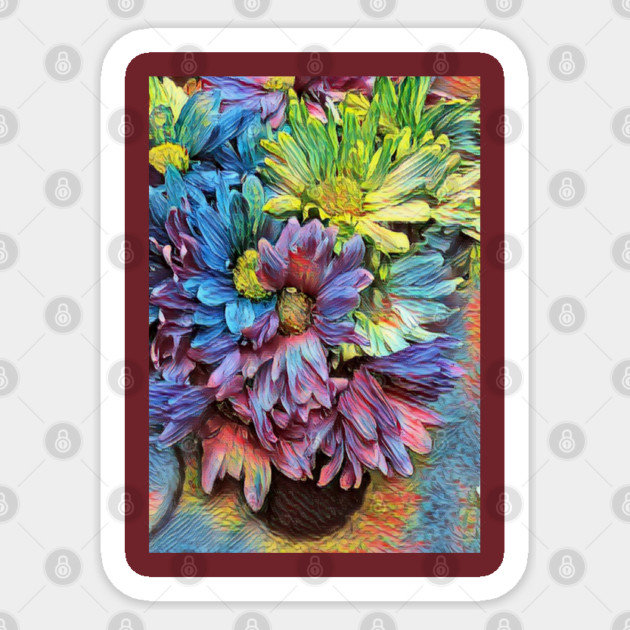 Daisy Sticker by Kristonya Art