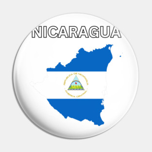 Nicaragua Flag Map Pin
