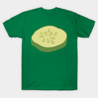 Cucumber Slice Sticker T-Shirt