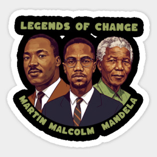Legends of Change - Martin Malcolm and Mandela Magnet