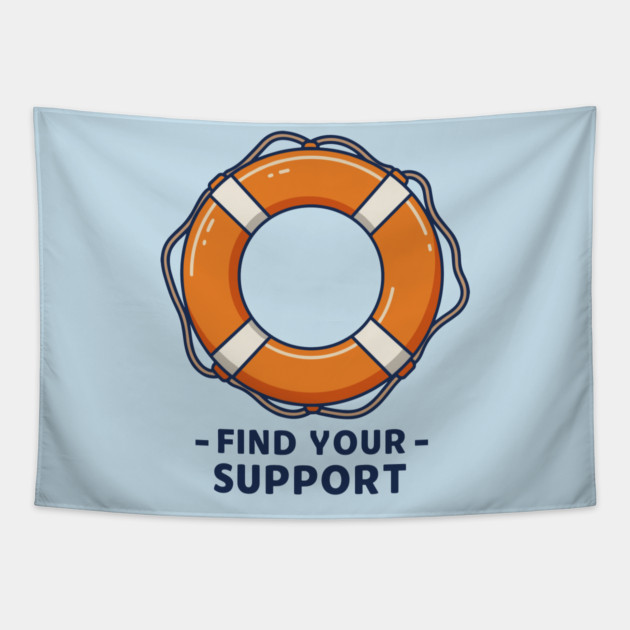 Find Your Support Tapestry by enrynz