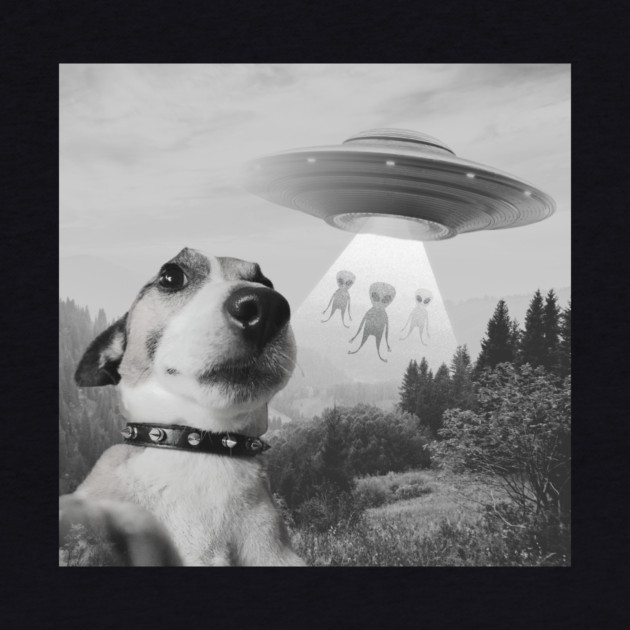 Dog Taking Selfie Aliens by The WYLD Tribe