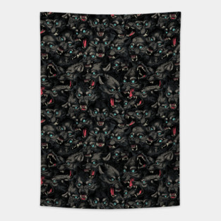 Wolf Pack Pattern Tapestry