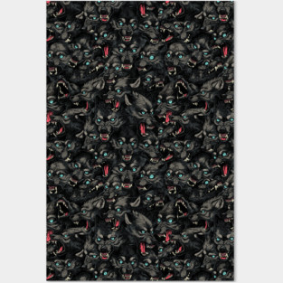 Wolf Pack Pattern Posters and Art