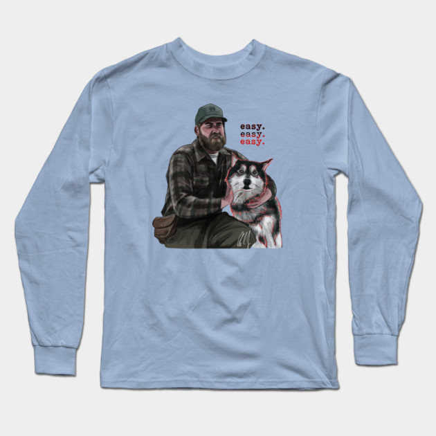 The Thing: Clark Befriends A Dog Long Sleeve T-Shirt by 51Deesigns