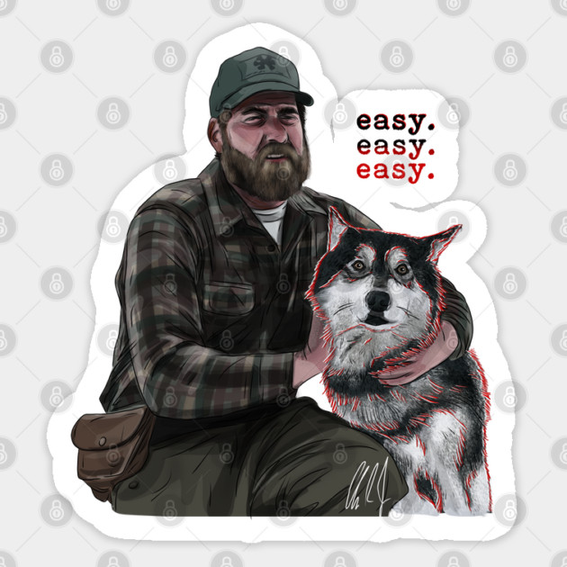 The Thing: Clark Befriends A Dog Sticker by 51Deesigns
