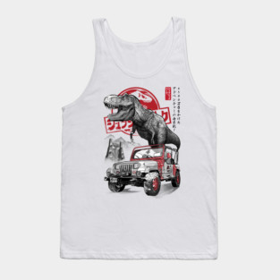 Jurassic sumi e Tank Top