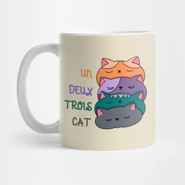 Un Deux Trois Cat by Creatifly Graphic Tees
