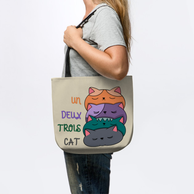 Un Deux Trois Cat by Creatifly Graphic Tees