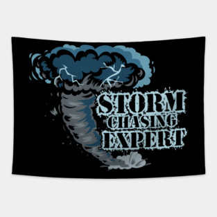 Geographical Storm Chaser Weather Condition Gift Storm Chasing Expert Tapestry