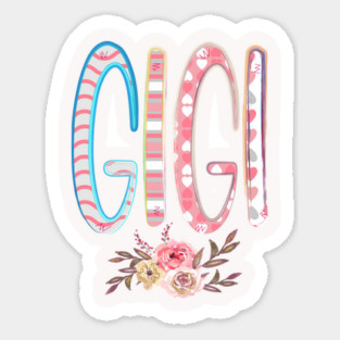 Gigi. Grandmother. Sticker