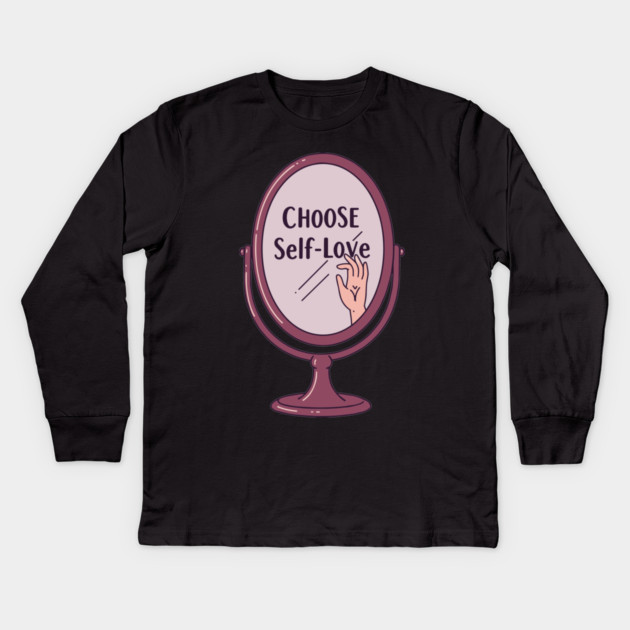 Choose Self-Love Kids Long Sleeve T-Shirt by enrynz
