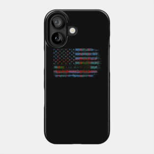Clan Pentland Scottish tartan US flag kilt Scotland Phone Case