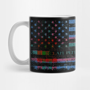 Clan Pentland Scottish tartan US flag kilt Scotland Mug