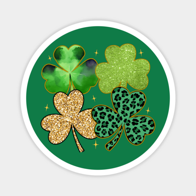 St Patricks Day Shamrock Design Magnet by Luvv Designs