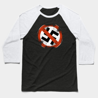 No-Nazis Baseball T-Shirt