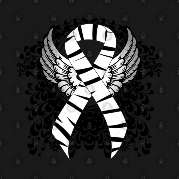 Zebra Awareness Ribbon with Wings by HolidayBug