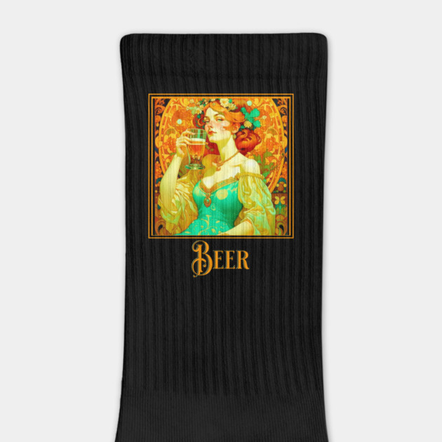 Art Nouveau Beer Lady by HolidayBug