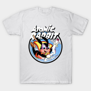 Atomic Rabbit Vintage Comic Style T-Shirt