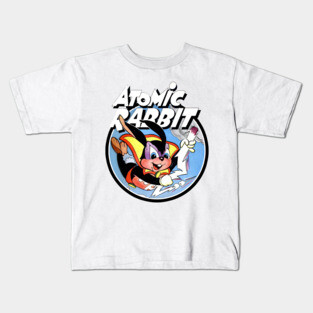 Atomic Rabbit Vintage Comic Style Kids T-Shirt