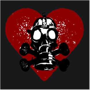 Haunted World of CW Toxic Heart Revolution Girl Logo Posters and Art