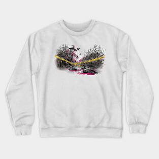 Murder of Crows Illustration Crewneck Sweatshirt
