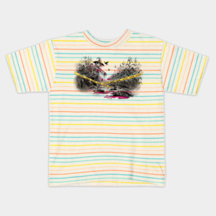 Murder of Crows Illustration Kids T-Shirt