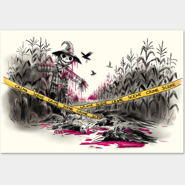 Murder of Crows Illustration Wall Art by H. R. Sinclair