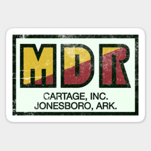 MDR Cartage (front and back) Sticker