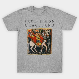 Graceland Retro Paul Simon Album Fan Art T-Shirt