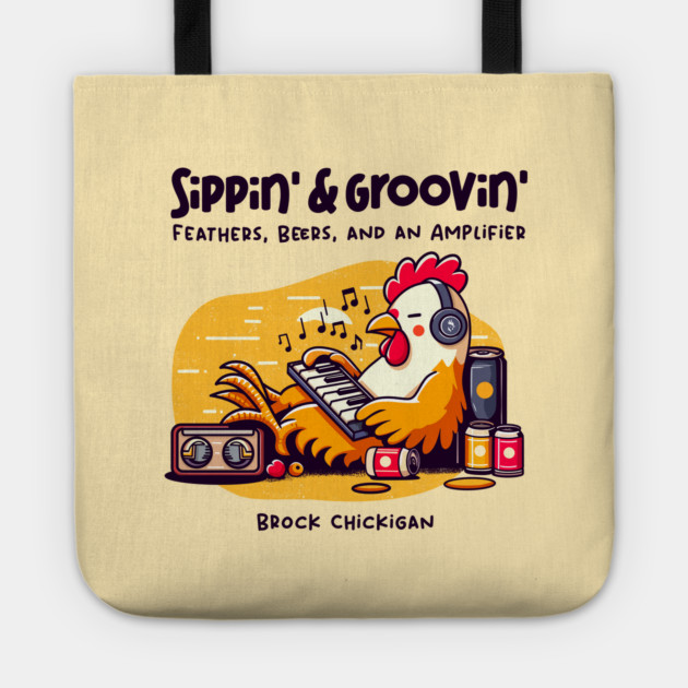SIPPIN' & GROOVIN' Tote by Fabrik