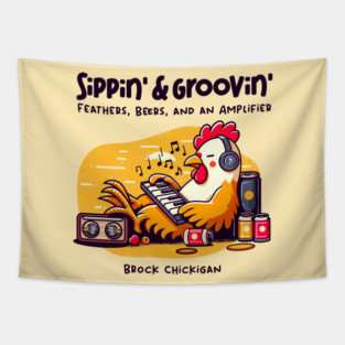 SIPPIN' & GROOVIN' Tapestry