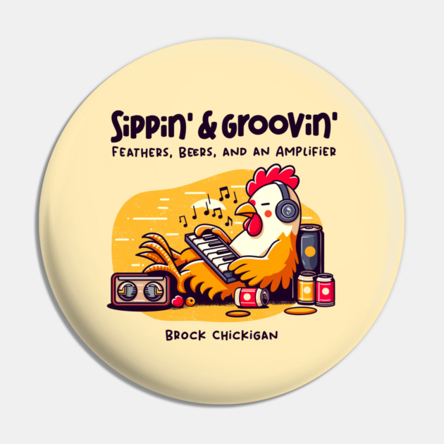 SIPPIN' & GROOVIN' Pin by Fabrik