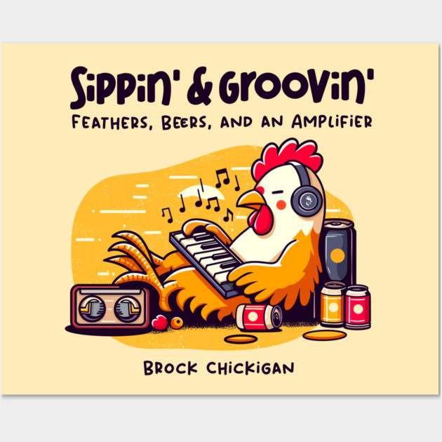 SIPPIN' & GROOVIN' Wall Art by Fabrik