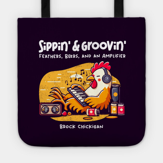 SIPPIN' & GROOVIN' Tote by Fabrik