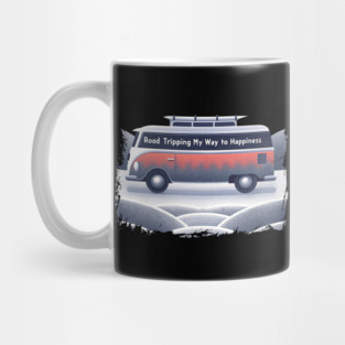 Road Tripping My Way to Happiness Mug