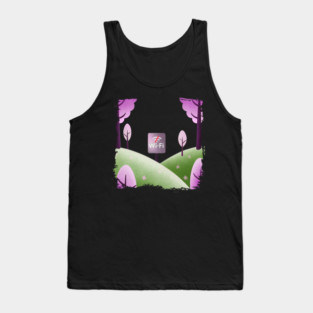 Lets Go Where Wi-Fi is Weak Tank Top