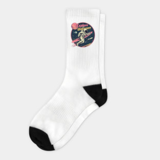 Retro Space Explorer Socks