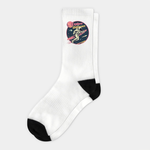 Retro Space Explorer Socks by JessArty