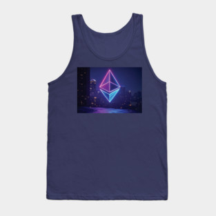 Ethereum Synthwave Landscape Tank Top