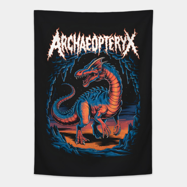 Archaeopteryx Dinosaurs Tapestry by animegirlnft