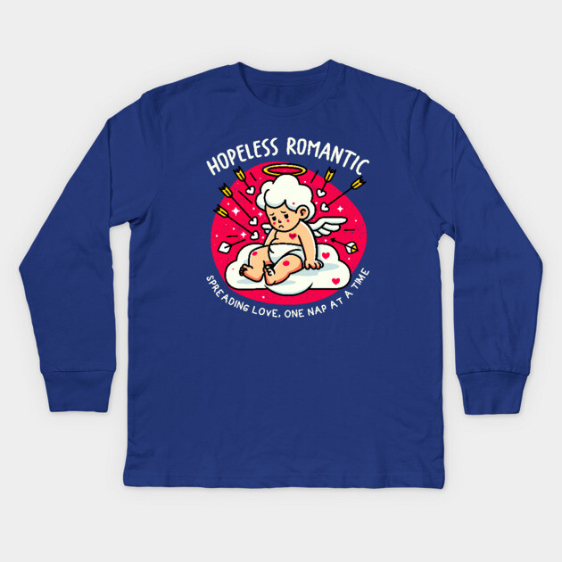 HOPELESS ROMANTIC Kids Long Sleeve T-Shirt by Fabrik