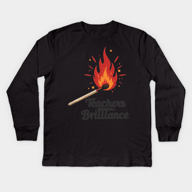 Teachers Spark Brilliance Kids Long Sleeve T-Shirt by enrynz