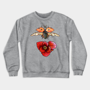 Nine Spotted Lady Beetle and Pawpaw Crewneck Sweatshirt