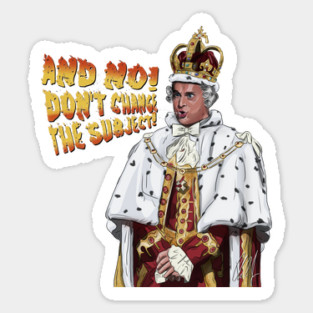 Hamilton: King George says NO Sticker