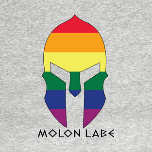 Rainbow Spartan Helmet T-Shirt