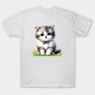 Adorable Fluffy Kitten T-Shirt