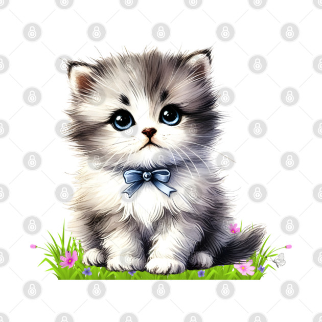 Adorable Fluffy Kitten by Premachandra's Store